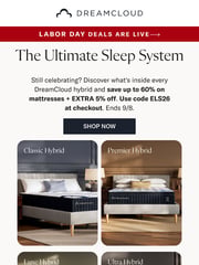 Email Inspiration from DreamCloud Sleep