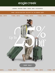 Email Inspiration from Eagle Creek
