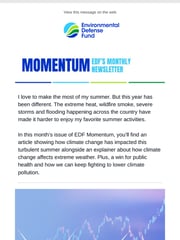 Email Inspiration from Environmental Defense Fund