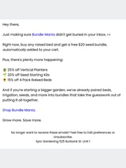 Email Inspiration from 🌱 Epic Gardening