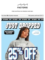 Email Inspiration from Factorie