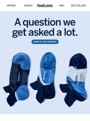 Email Inspiration from Feetures