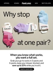 Email Inspiration from Feetures