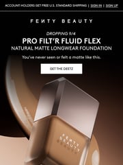 Email Inspiration from Fenty Beauty