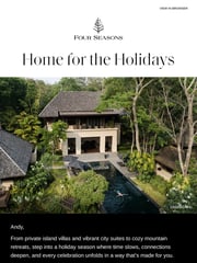 Email Inspiration from Four Seasons