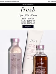 Email Inspiration from fresh