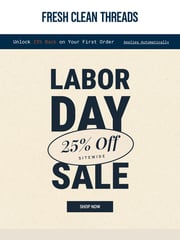 Email Inspiration from Fresh Clean Threads