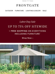Email Inspiration from Frontgate