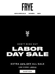 Email Inspiration from FRYE