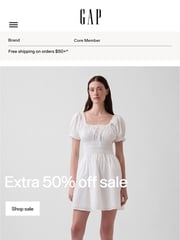 Email Inspiration from Gap Labor Day Event