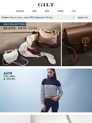 Email Inspiration from Gilt