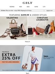 Email Inspiration from Gilt