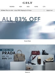 Email Inspiration from Gilt