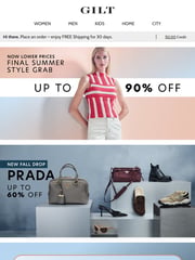 Email Inspiration from Gilt