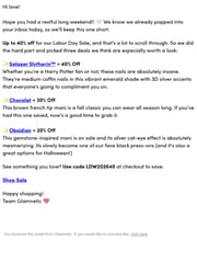 Email Inspiration from Glamnetic