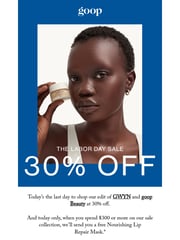 Email Inspiration from goop