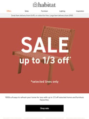 Email Inspiration from Habitat