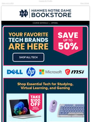 Email Inspiration from Hammes Notre Dame Bookstore
