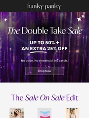 Email Inspiration from Hanky Panky