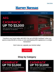 Email Inspiration from Harvey Norman NZ
