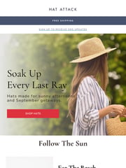 Email Inspiration from HAT ATTACK