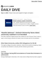 Email Inspiration from Higher Ed Dive