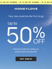 Email Inspiration from Honeylove Sale