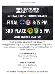 Email Inspiration from Houston Dynamo FC
