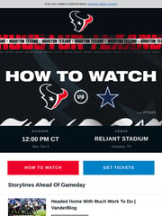 Email Inspiration from Houston Texans