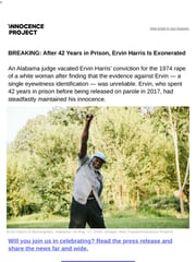 Email Inspiration from Innocence Project