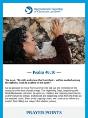 Email Inspiration from International Fellowship of Christians and Jews