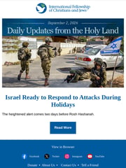 Email Inspiration from International Fellowship of Christians and Jews