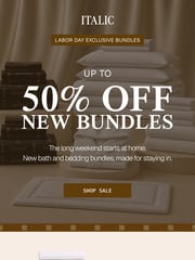 Email Inspiration from Italic