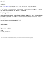 Email Inspiration from jack henry
