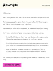Email Inspiration from Jenna at Dotdigital