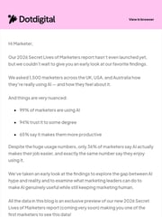 Email Inspiration from Jenna at Dotdigital