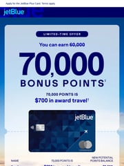 Email Inspiration from JetBlue