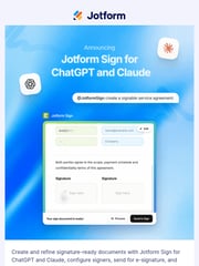 Email Inspiration from Jotform