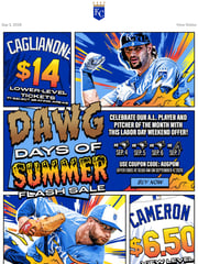 Email Inspiration from Kansas City Royals
