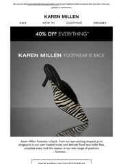 Email Inspiration from Karen Millen