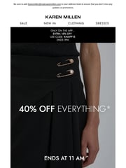 Email Inspiration from Karen Millen