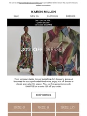 Email Inspiration from Karen Millen