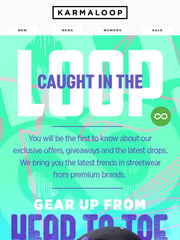 Email Inspiration from Karmaloop.com