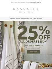 Email Inspiration from Kassatex New York