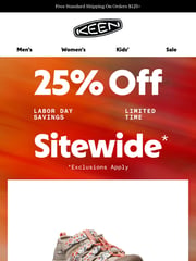 Email Inspiration from KEEN Footwear