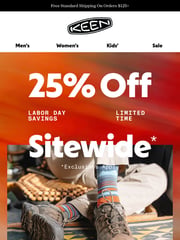 Email Inspiration from KEEN Footwear