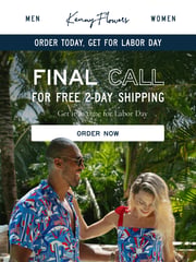 Email Inspiration from Kenny Flowers