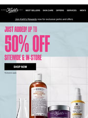 Email Inspiration from Kiehl's Friends & Family