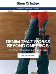 Email Inspiration from Kings Of Indigo