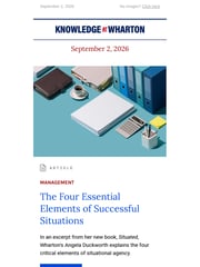 Email Inspiration from Knowledge at Wharton